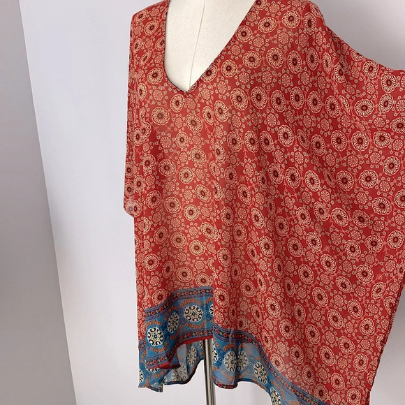 Show me your MuMu Peta Tunic in Henna Red - Picture 4 of 8